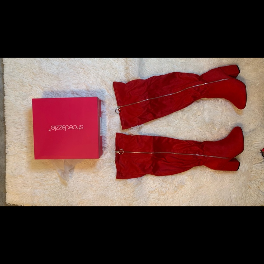 Xl wide width boots & xl wide calf in red